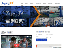 Tablet Screenshot of legacyfit.com
